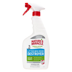 Nature‚Äö√Ñ√¥s Miracle Litter Box Odor Destroyer Unscented Spray 24oz