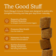 Fera Pets Allergy & Immune Support Supplement For Dogs 90 Soft Chews