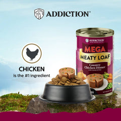 $3 OFF: Addiction Mega Country Chicken Dinner Meaty Loaf Canned Dog Food 700g