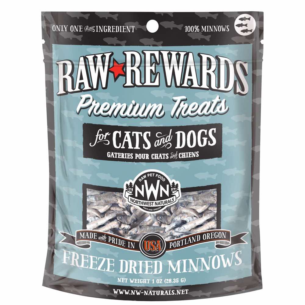 Northwest Naturals Raw Rewards Minnows Freeze-Dried Dog & Cat Treats 1oz