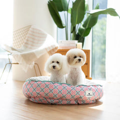 Ohpopdog Heritage Reversible Dog Bed (Bibik Pink 14)