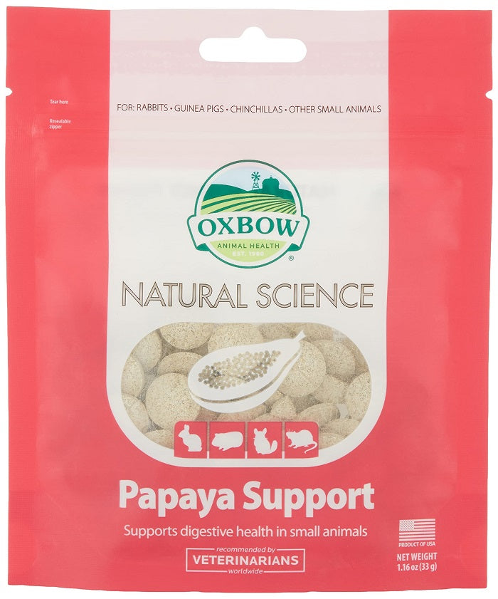 Oxbow Natural Science Papaya Support For Small Animals 33g