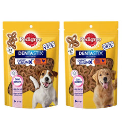 Pedigree Dentastix Chewy Chunx Smoky Chicken Dental Dog Treats 68g