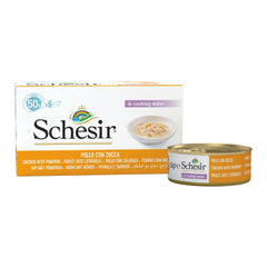 19% OFF: Schesir Chicken Fillets with Pumpkin Adult Canned Cat Food Multipack 50g x 6