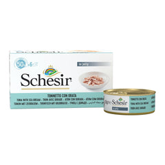 19% OFF: Schesir Tuna with Seabream in Natural Jelly Adult Canned Cat Food Multipack 50g x 6