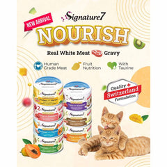 18% OFF: Signature7 Nourish Fruits Chicken with Kiwi & Prebiotic Canned Cat Food 80g