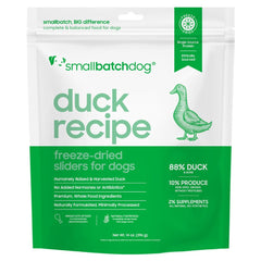 'BUNDLE DEAL: Smallbatch Duck Batch Sliders Freeze Dried Dog Food 14oz