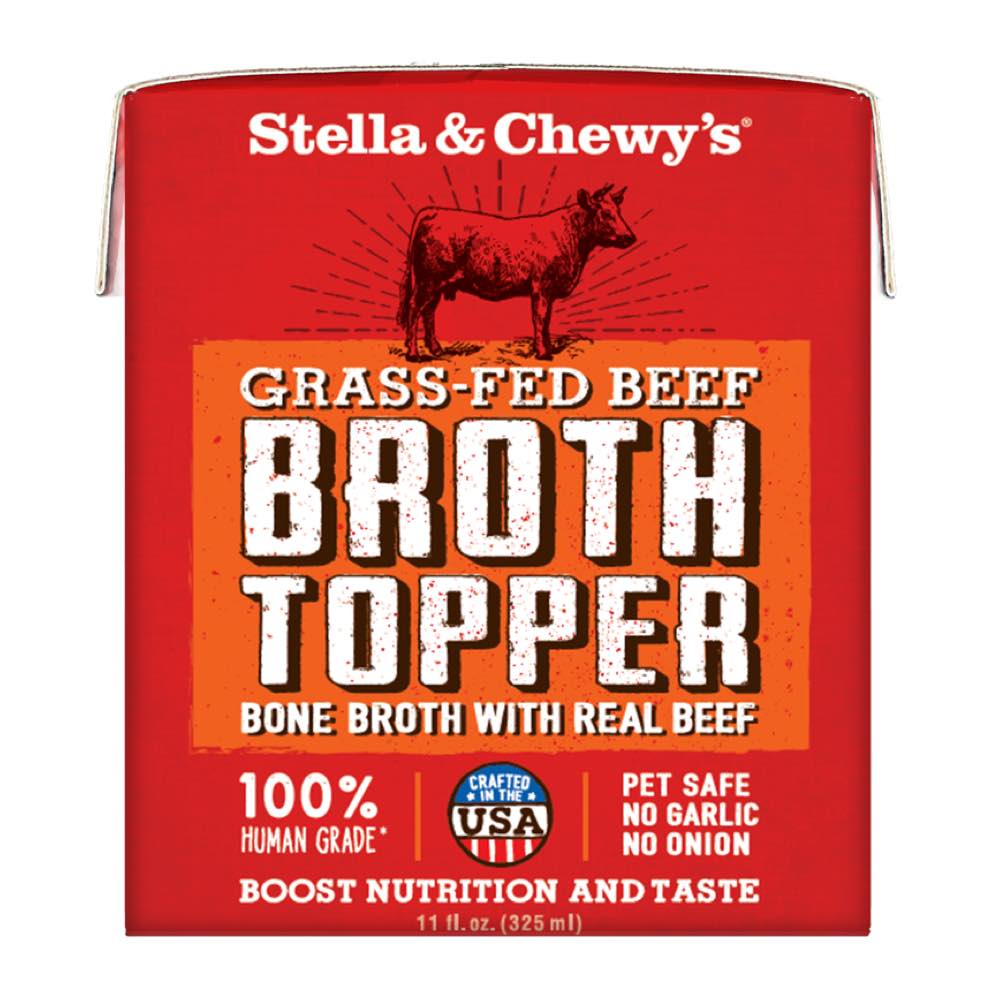 Stella & Chewy’s Grass-Fed Beef Broth Topper Grain-Free Wet Dog Food 11oz