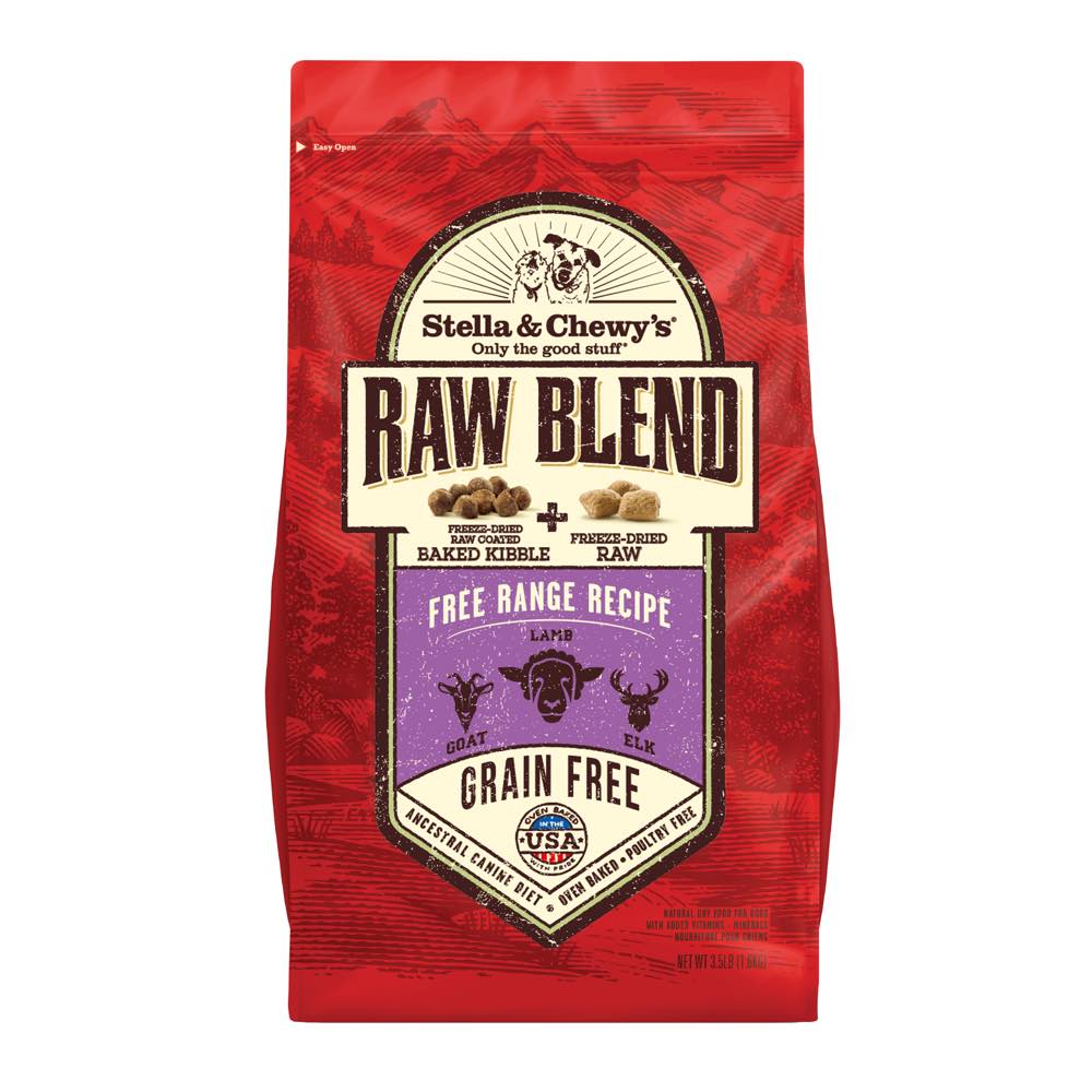 Stella & Chewy’s Raw Blend Free Range Kibble With Freeze-Dried Raw Grain-Free Dry Dog Food