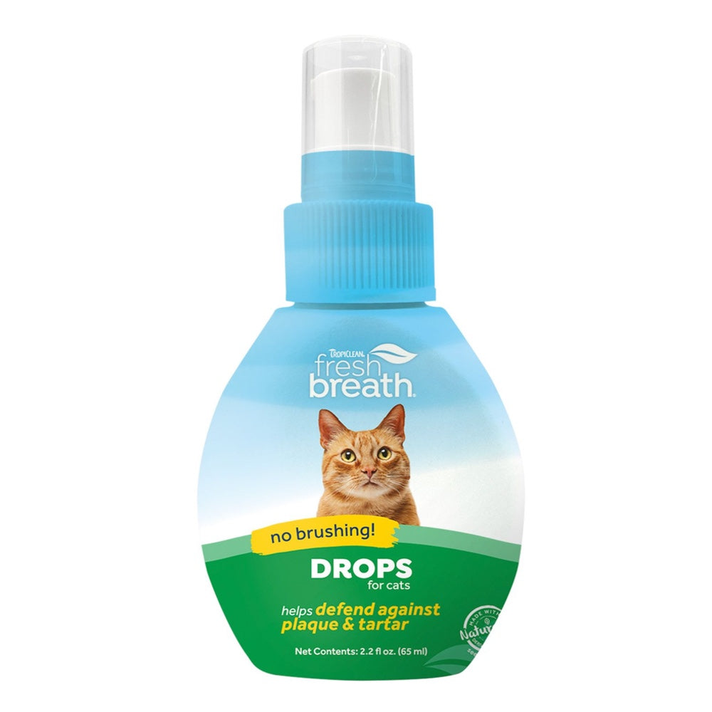 Tropiclean Fresh Breath Drops For Cats 2.2oz