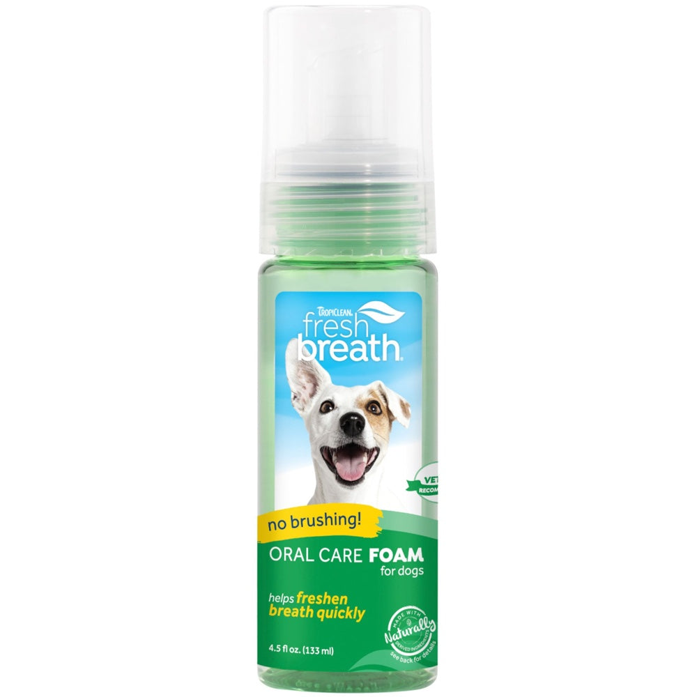 Tropiclean Fresh Breath Oral Care Foam 4.5oz