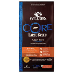 '30% OFF + FREE TREAT': Wellness CORE Grain Free Large Breed Original Dry Dog Food 24lb