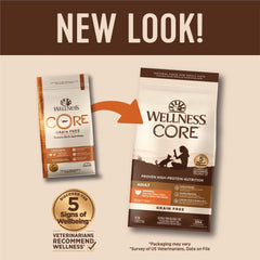 'FREE TREAT': Wellness CORE Original Deboned Turkey, Turkey Meal & Chicken Meal Grain-Free Adult Dry Cat Food
