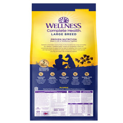 'FREE TREAT': Wellness Complete Health Large Breed Chicken Adult Dry Dog Food 30lb