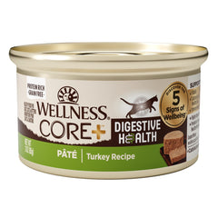 Wellness Core+ Digestive Health Pate Turkey Pate Grain-Free Canned Cat Food 85g