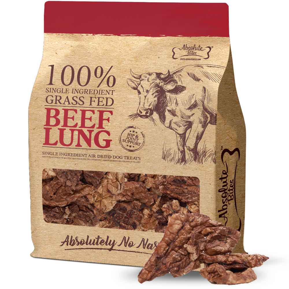 Absolute Bites Beef Lung Air-Dried Dog Treats