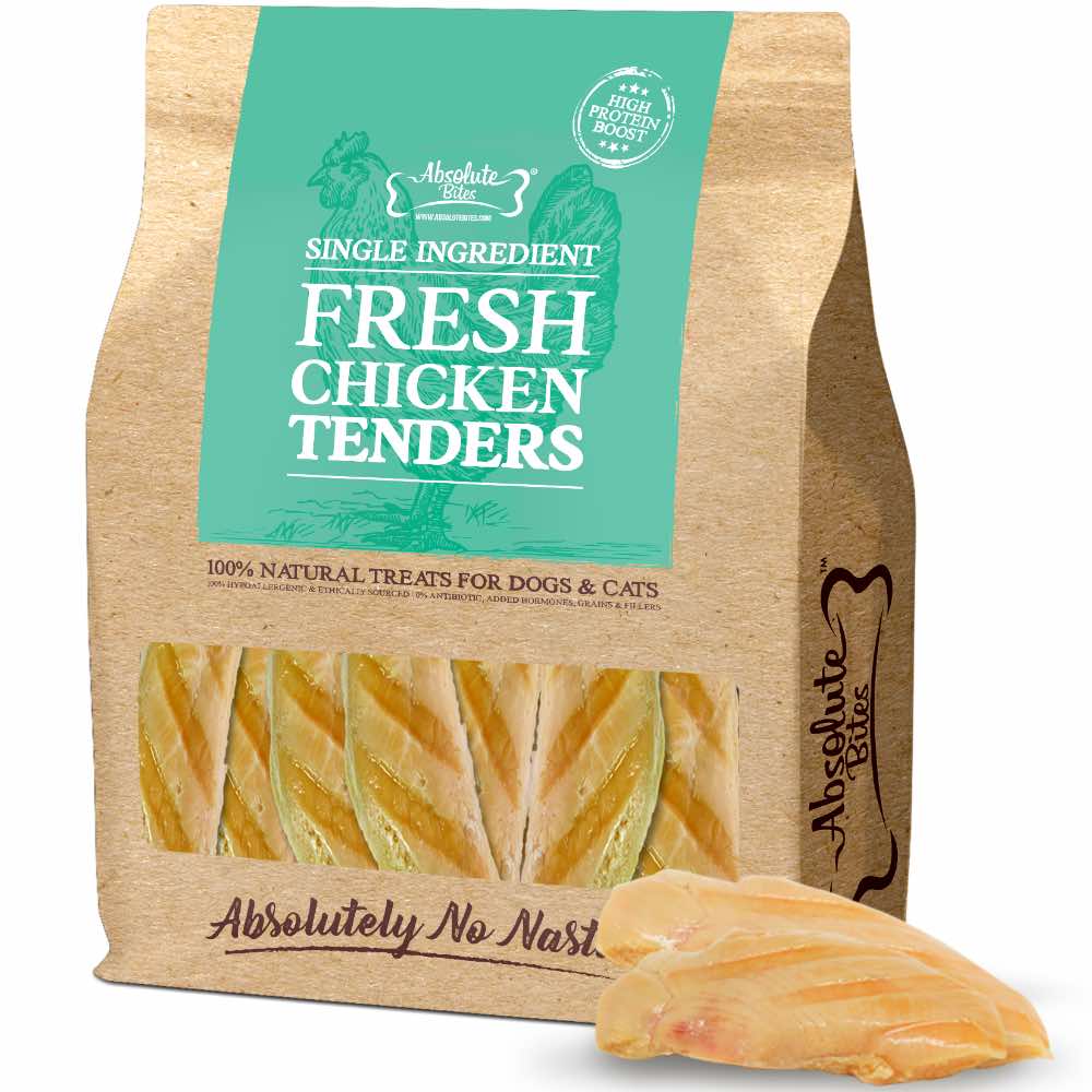 Absolute Bites Chicken Tenders Fresh Dog & Cat Treats 360g