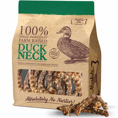 Absolute Bites Air Dried Duck Necks Dog Chews Treats 350g
