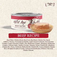 Absolute Bites Wild Age Beef Complete & Balanced Diet Canned Cat Food 80g - Box of 6