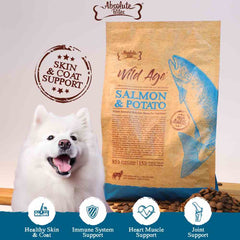 40% OFF: Absolute Bites Wild Age Salmon & Potato Complete Dry Dog Food
