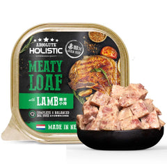 Absolute Holistic Lamb Complete & Balanced Meaty Loaf Wet Tray Dog Food 100g