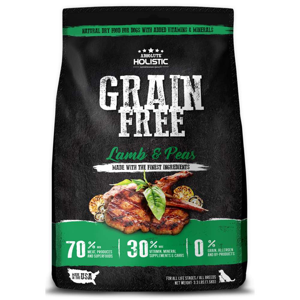 BUNDLE DEAL: Absolute Holistic Lamb & Peas Grain-Free Dry Dog Food