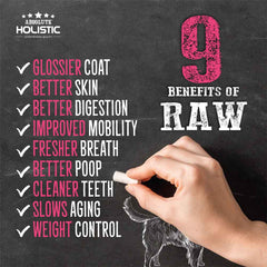 Absolute Holistic Raw in the Bag Rabbit Bites Complete Freeze Dried Dog Food 14oz