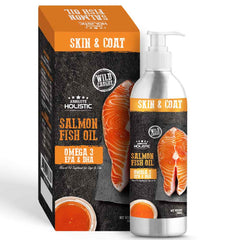 Absolute Holistic Wild Salmon Fish Oil Natural Pet Supplement for Cats & Dogs 250ml