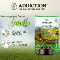 15% OFF/FREE TREATS: Addiction Le Lamb Grain Free Dry Dog Food