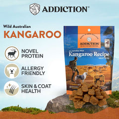 Addiction Meaty Bites Kangaroo Grain-Free Dog Treats 4oz