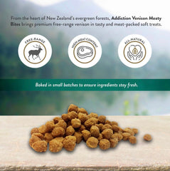 Addiction Meaty Bites Venison Grain Free Dog Treats 4oz