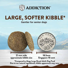 Addiction Mega Chicken Large Breed Senior Dry Dog Food 33lbs