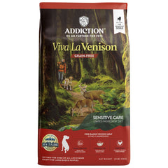 15% OFF/FREE TREATS: Addiction Viva La Venison Grain Free Dry Dog Food
