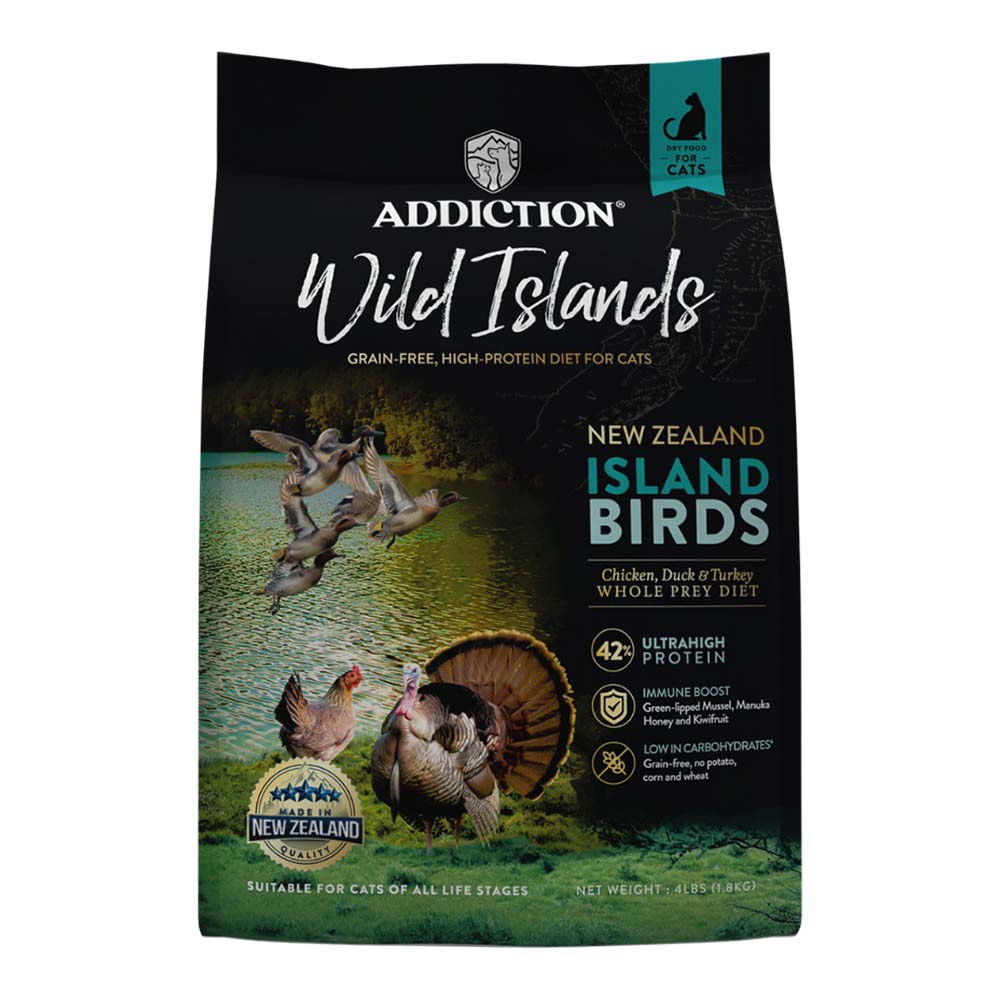 15% OFF: Addiction Wild Islands Birds Chicken, Duck & Turkey Grain-Free Dry Cat Food