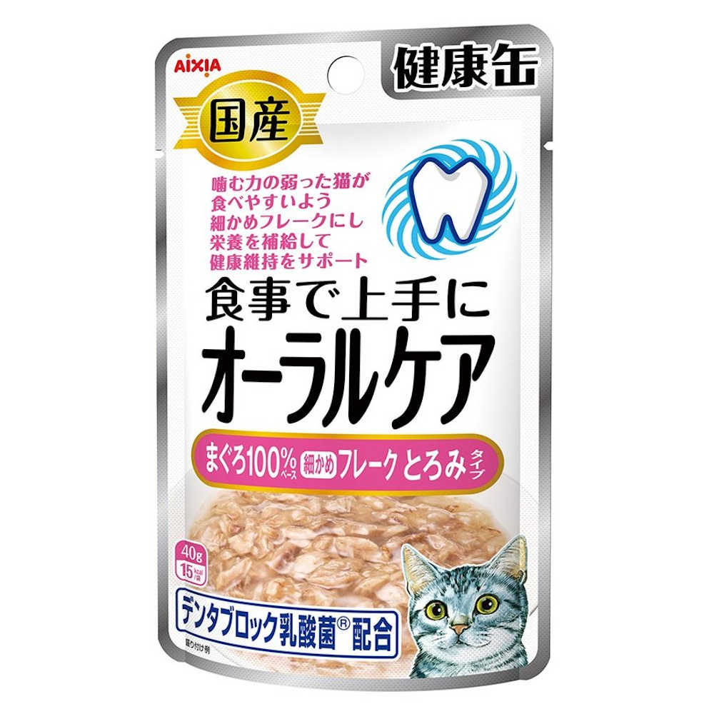 20% OFF: Aixia Kenko Oral Care Tuna With Sauce Pouch Cat Food 40g x 12