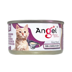 Angel Tuna & Shirasu In Gravy Canned Cat Food 80g