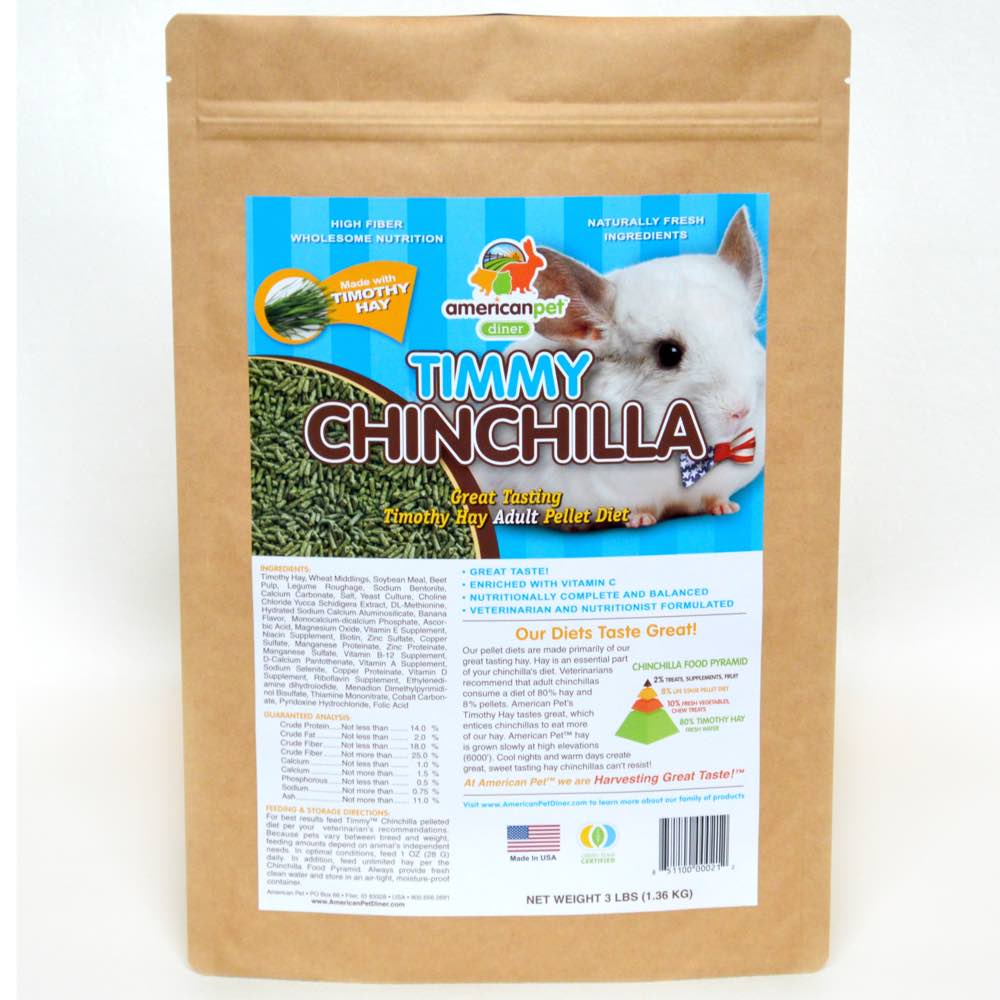 American Pet Diner Timmy Chinchilla Pellet Food