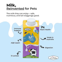 aTwoValley A2β-casein Lactose Free Pet Milk For Cats & Dogs 200ml
