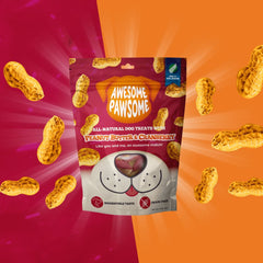 Awesome Pawsome Peanut Butter & Cranberry Grain-Free Dog Treats 3oz