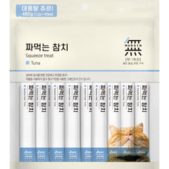 Bow Wow Mumargin Squeeze Tuna Grain-Free Liquid Cat Treats 480g