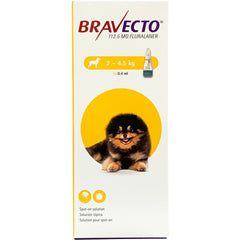 Bravecto Flea & Tick Spot On Solution For Toy Dogs (2kg - 4.5kg) 1ct