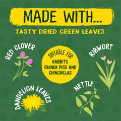 Burgess Excel Nature Snacks Luscious Leaves Treats For Small Animals 60g