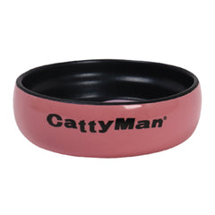 CattyMan Easy Wash Round Cat Bowl (Pink)
