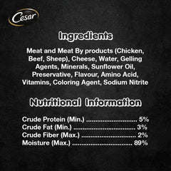 Cesar Chicken & Cheese Pate Tray Dog Food 100g