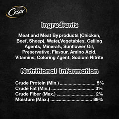 Cesar Chicken & Vegetables Pate Tray Dog Food 100g