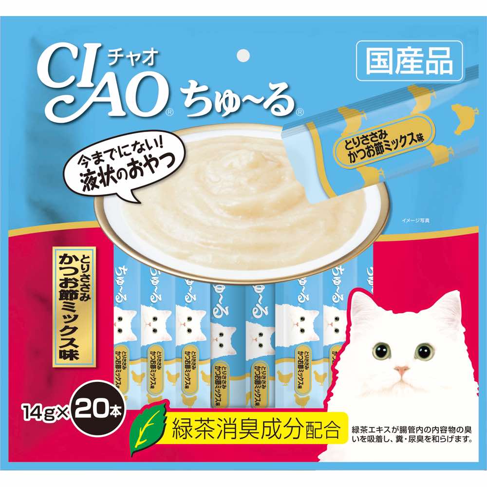 Ciao ChuRu Chicken Fillet & Sliced Bonito Liquid Cat Treats 280g