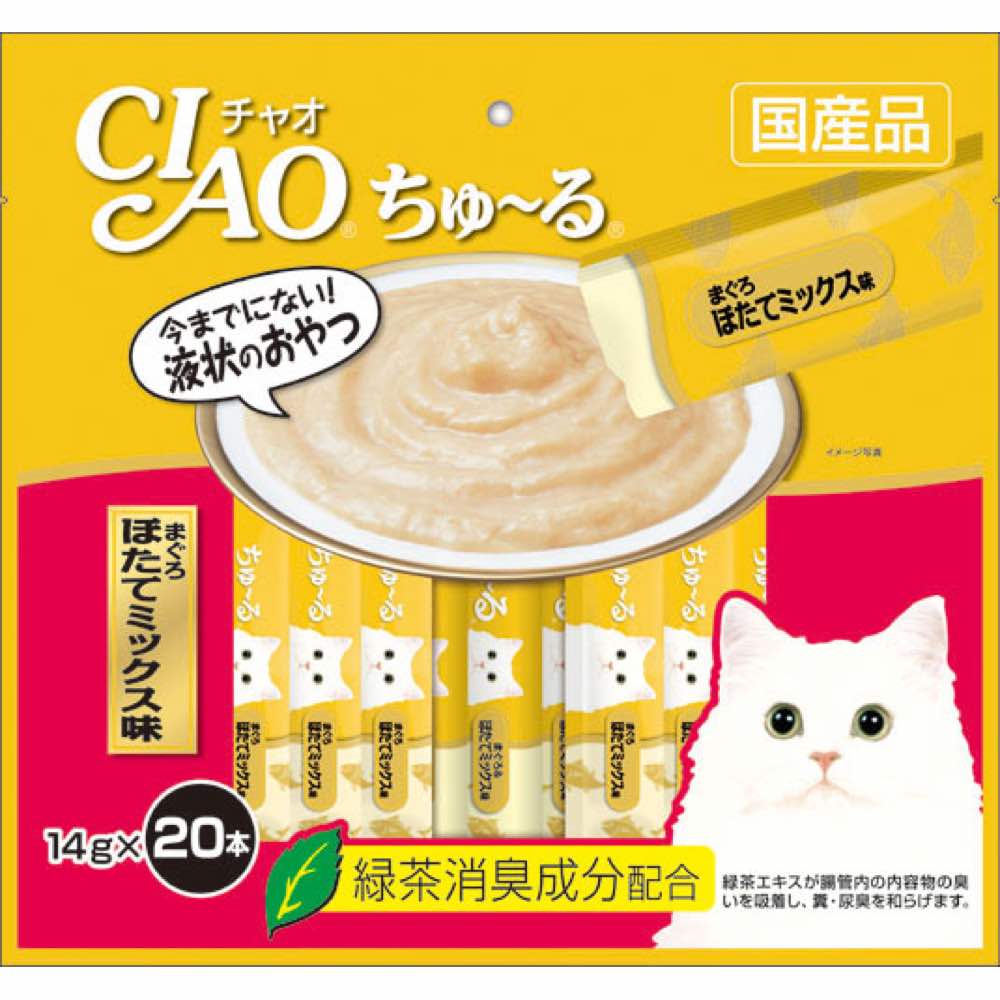 Ciao ChuRu Tuna & Scallop Liquid Cat Treat 280g