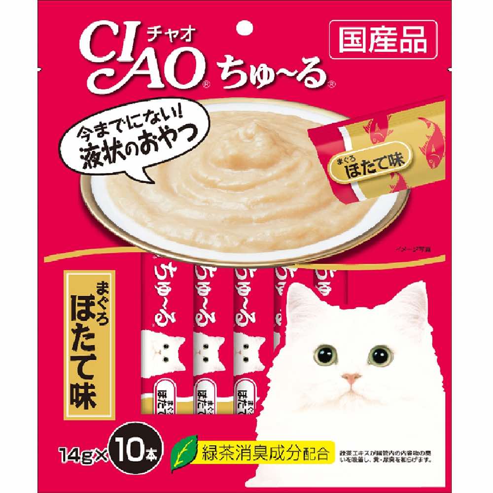 Ciao ChuRu White Meat Tuna & Scallop Liquid Cat Treat 140g