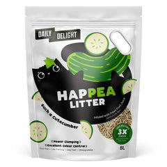 Daily Delight Happea Such A Cutecumber (Cucumber) Clumping Cat Litter 8L