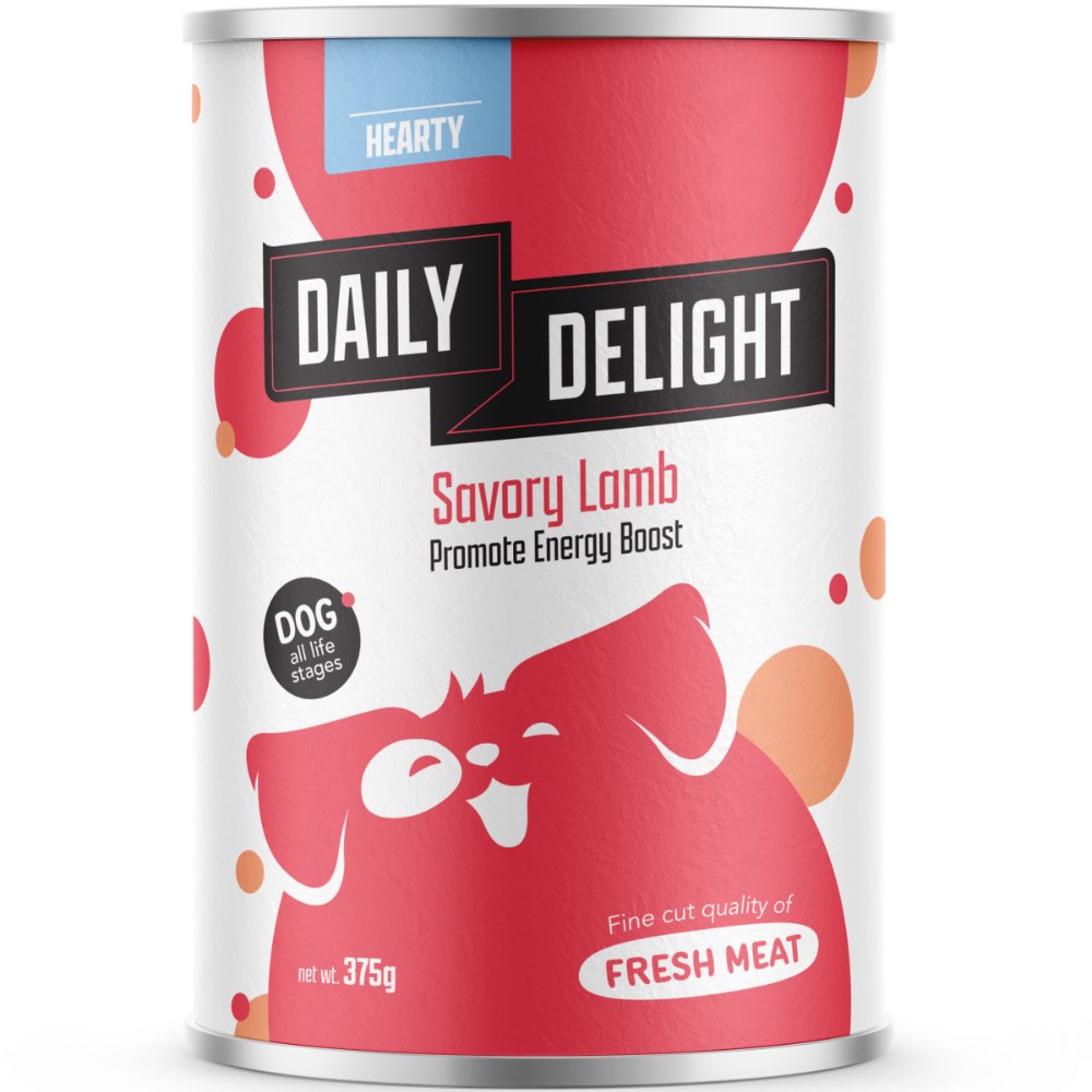 Daily Delight Savory Lamb Canned Dog Food 375g (Exp 8Mar26)